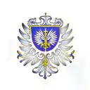 polish crest with poppys tattoo design idea