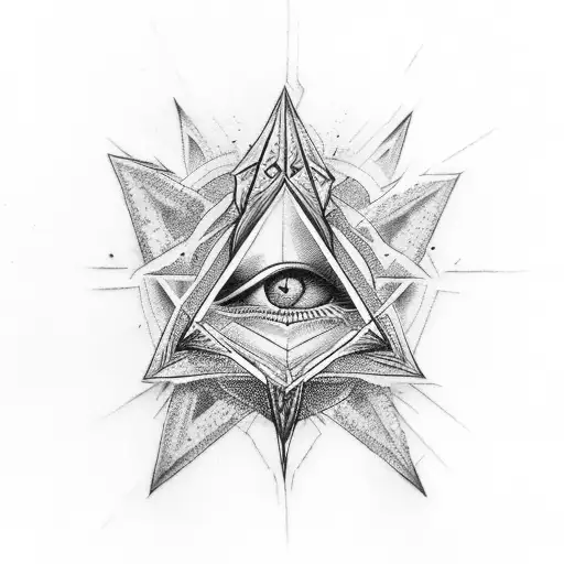 illuminati  with rose tattoo design idea