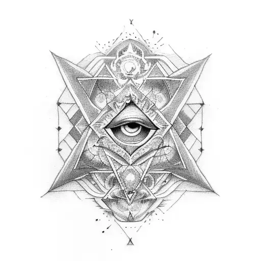 illuminati  tattoo design idea