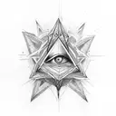 illuminati  with rose tattoo design idea