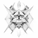 illuminati  with rose tattoo design idea