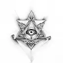 illuminati  tattoo design idea