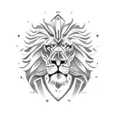 gladiator fighting lion tattoo design idea