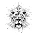 gladiator fighting lion tattoo design idea