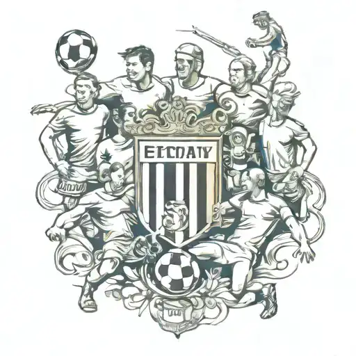 Classical football team tattoo design tattoo design idea