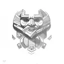dwarven glyphs  tattoo design idea