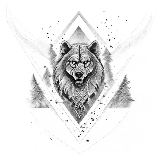 логотип "AK_KARELIA_MAGIC"  tattoo design idea