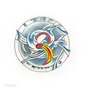 fire sign ampersand tattoo design idea