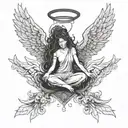 ophanim angel tattoo design idea