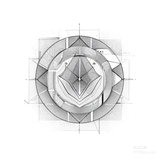 Electronic waveforms: sine, square, saw, triangle tattoo design idea