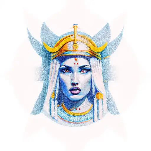 goddess Athena tattoo design idea