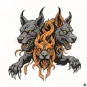cerberus  tattoo design idea