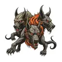 cerberus  tattoo design idea