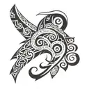 flute wrapped around collar bone tattoo design idea