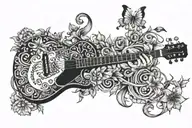 music mental health struggles tattoo design idea