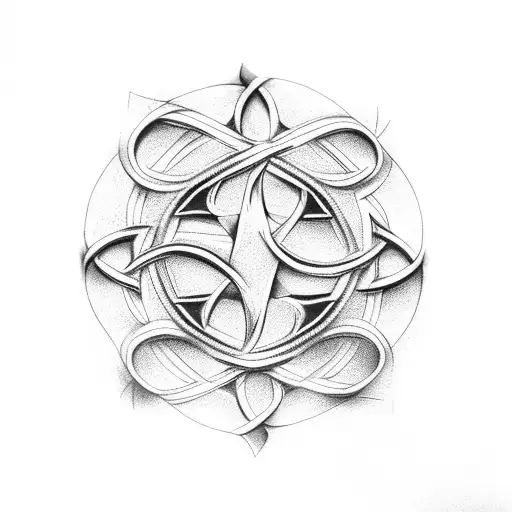 cardinal celtic knot tattoo design idea