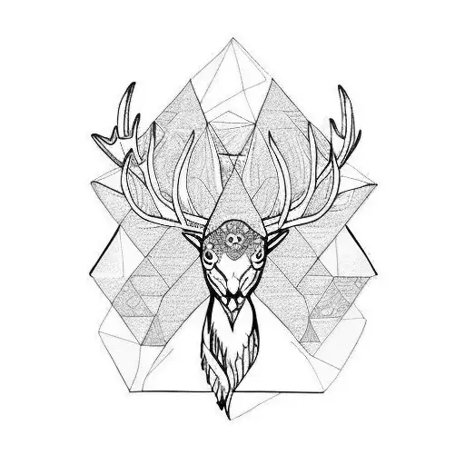 Peacock, Elk, Dove tattoo design idea