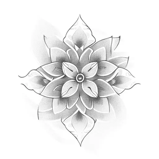 Jasmine flower  tattoo design idea