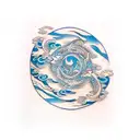 water ripple tattoo design idea