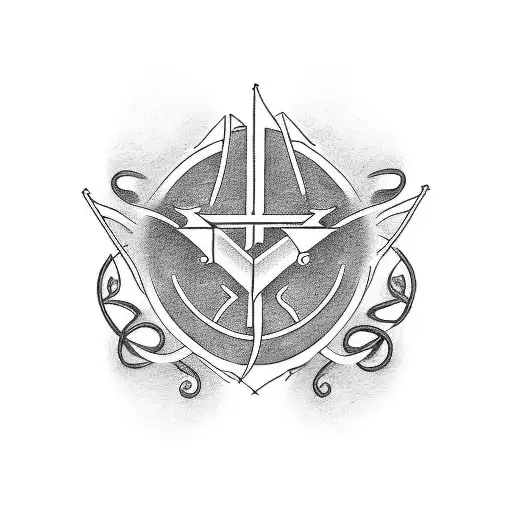 2 lines "Striving for" : "Eternal Life" all caps in an old font tattoo design idea