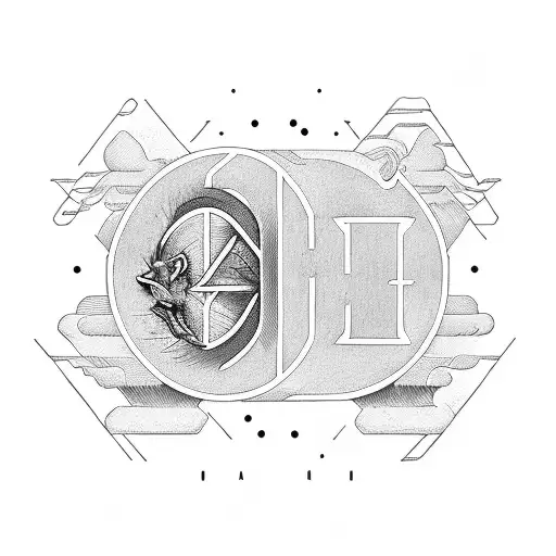 2 lines "Striving for" : "Eternal Life" all caps in an old font tattoo design idea