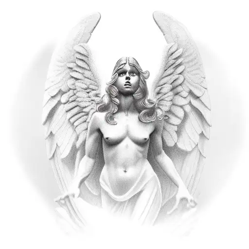 Angel Caesar Atlas tattoo design idea