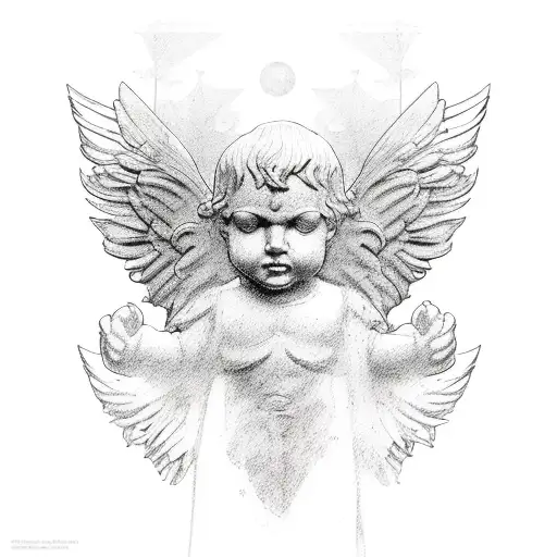 Angel Caesar Atlas tattoo design idea