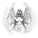 Angel Caesar Atlas tattoo design idea