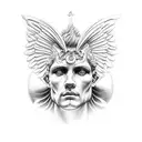 Angel Caesar Atlas tattoo design idea
