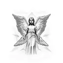 Angel Caesar Atlas tattoo design idea