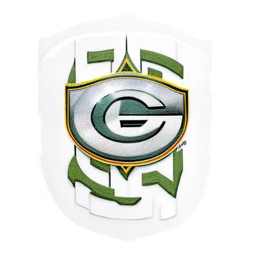 Green Bay Packers Logo with the numbers 4 and 12 as a backdrop tattoo design idea