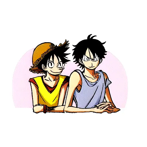 Luffy and Ace tattoo design idea