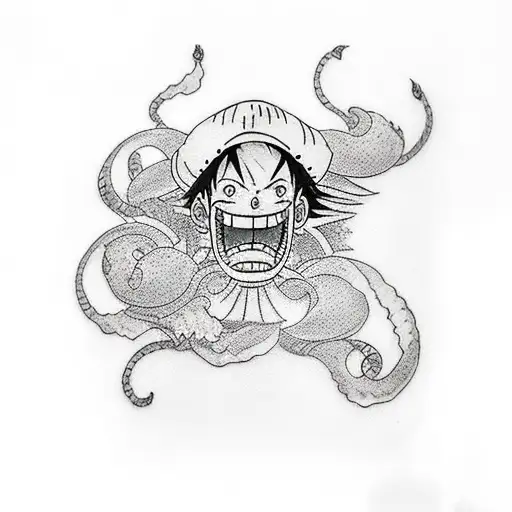 Luffy tattoo design idea