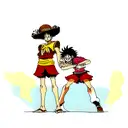 Luffy and Ace tattoo design idea