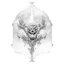 tombstone tattoo design idea