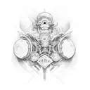 tombstone tattoo design idea