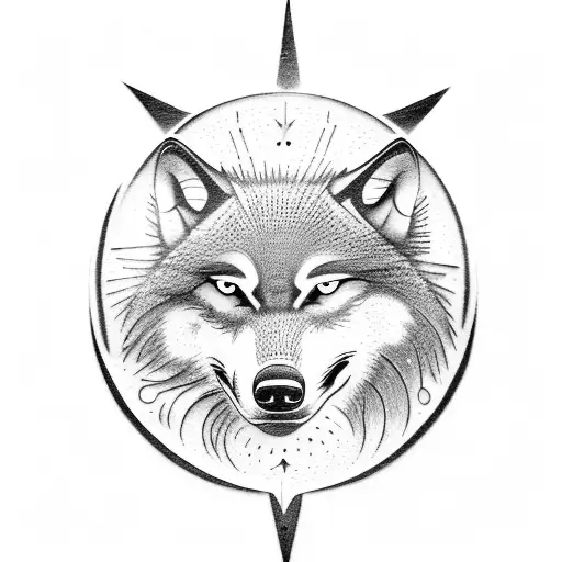 A wolf emerging from a steel hammer with the phrase 'Luctor Et Emergo' incorporated in the design tattoo design idea