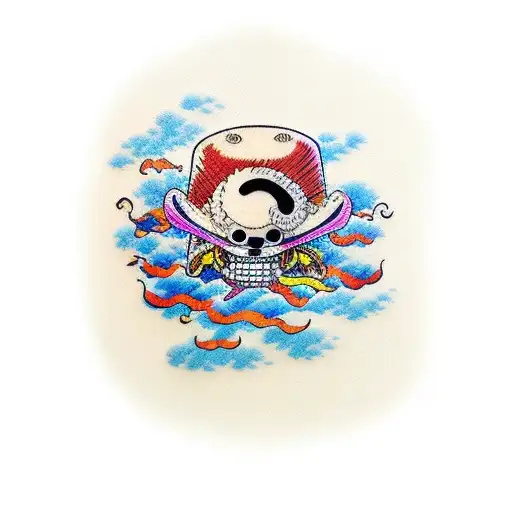 Straw Hat from the anime One Piece tattoo design idea