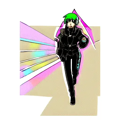 cyberpunk edgerunner tattoo design idea