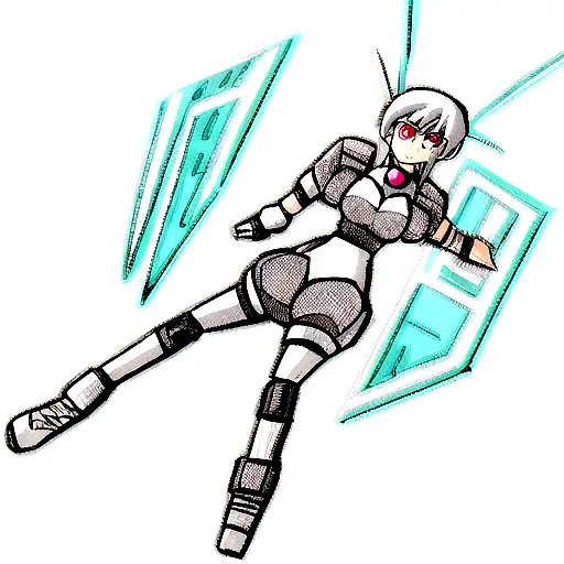 cyberpunk edgerunner Rebecca  tattoo design idea