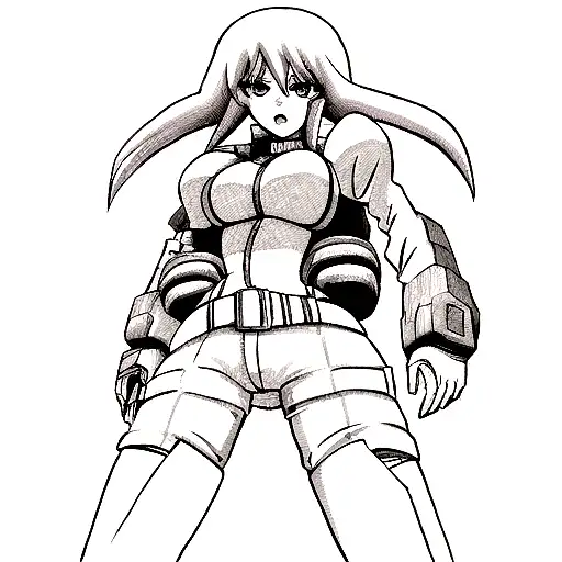 cyberpunk edgerunner Rebecca  tattoo design idea