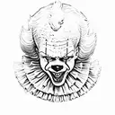pennywise 1986 tattoo design idea