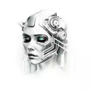 cyberpunk edgerunner Rebecca  tattoo design idea