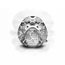 Daruma with koi fish tattoo design idea