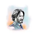 john wick tattoo design idea