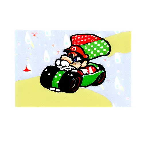 mario kart sleeve tattoo design idea