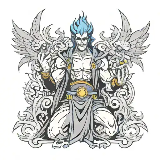 Hades Video game character tattoo design idea