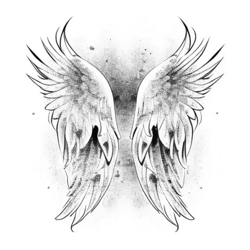 wings tattoo design idea