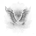 wings tattoo design idea