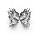 wings tattoo design idea